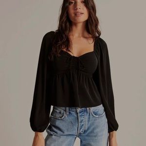 abercrombie puff sleeve top